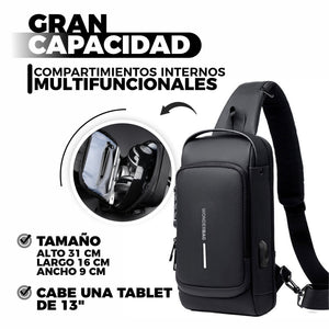 Bolso Cruzado Antirrobo y Ergonómico- Wonder Bag®