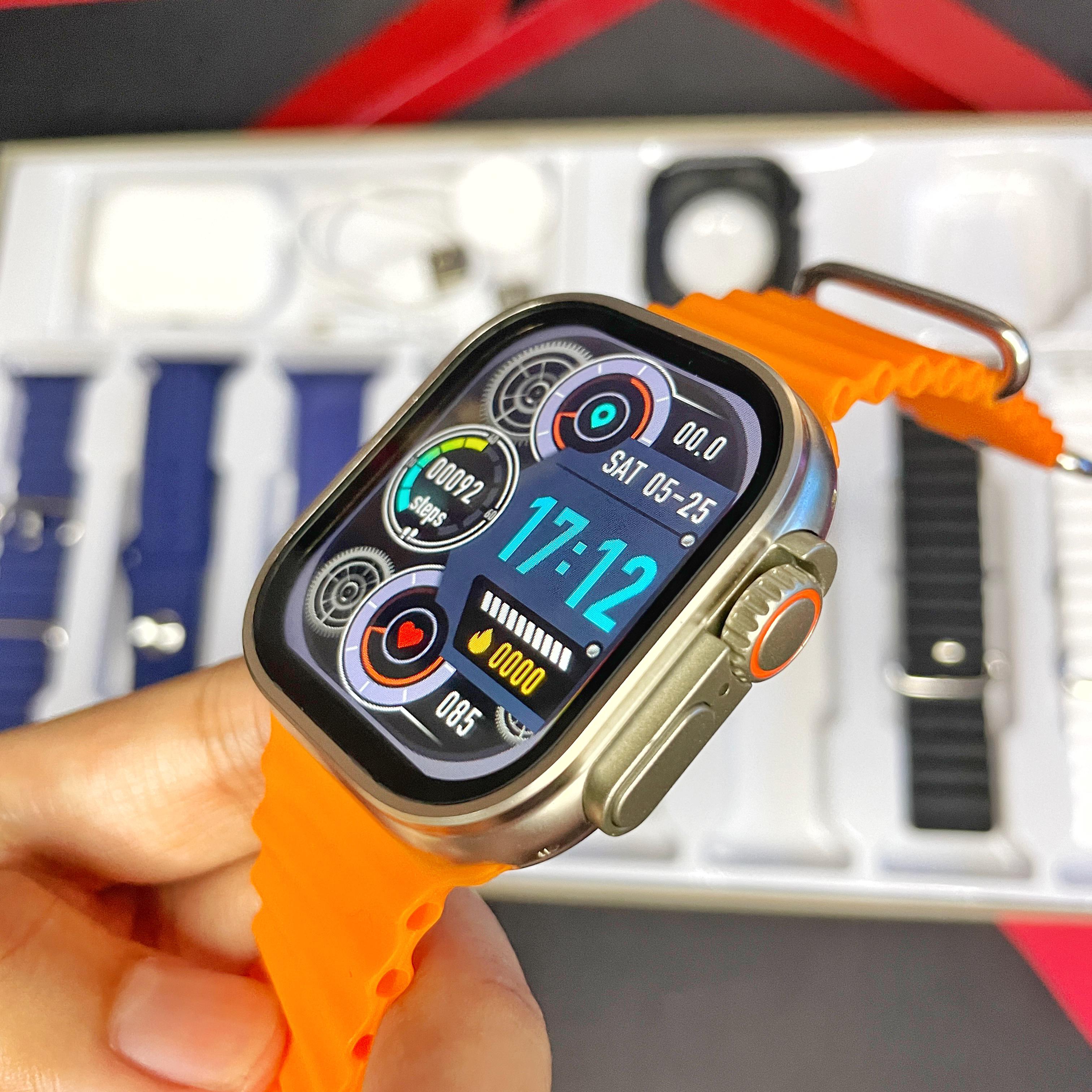 SmartWatch Ultra 2 + Audifonos + Ocho Correas