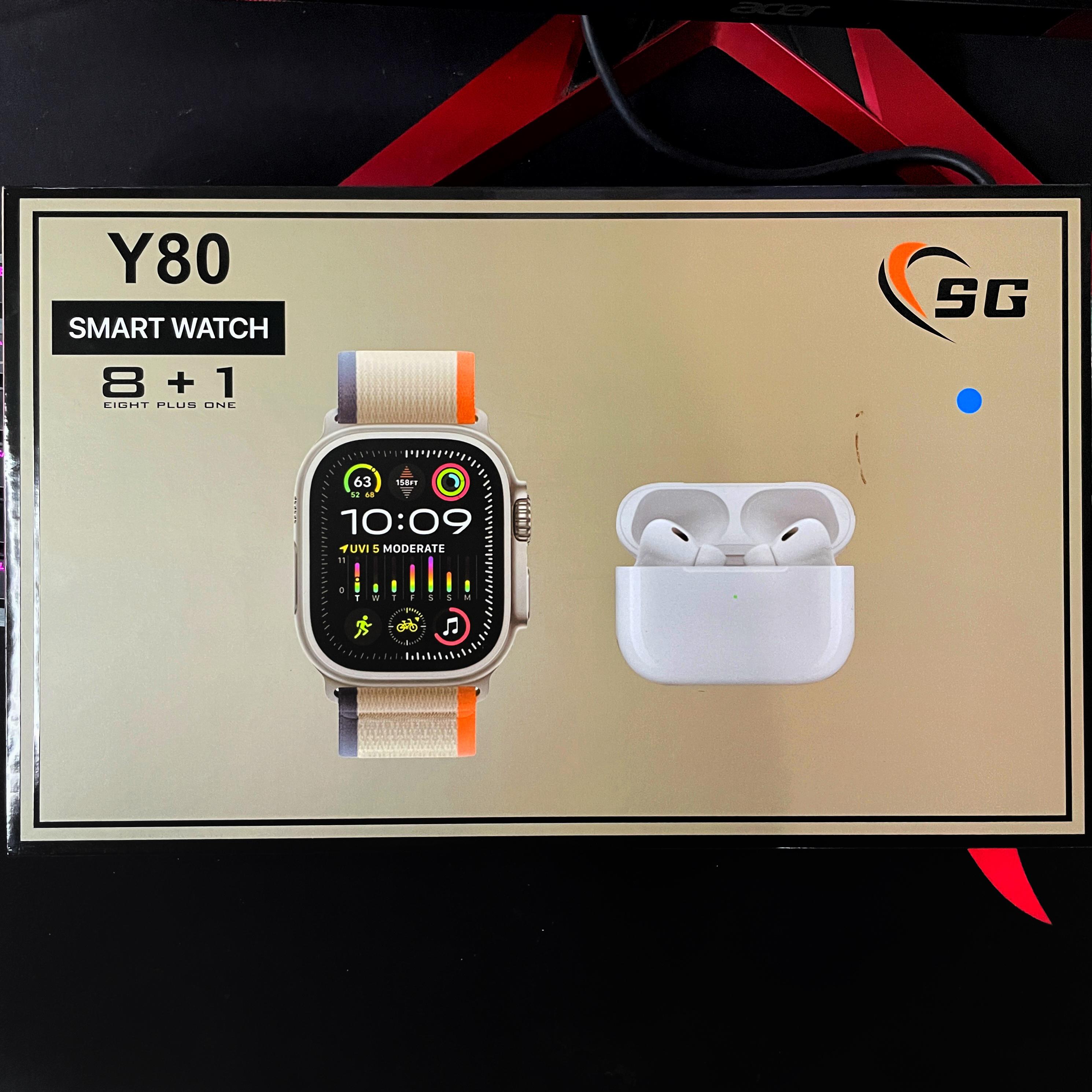 SmartWatch Ultra 2 + Audifonos + Ocho Correas
