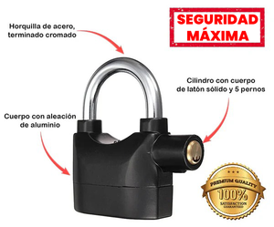 Candado Anti-Robo con Alarma