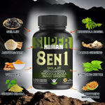 Cápsulas 8 en 1 - Shilajit Ashwagandha Rhodiola Rosea Panax y Ginseng
